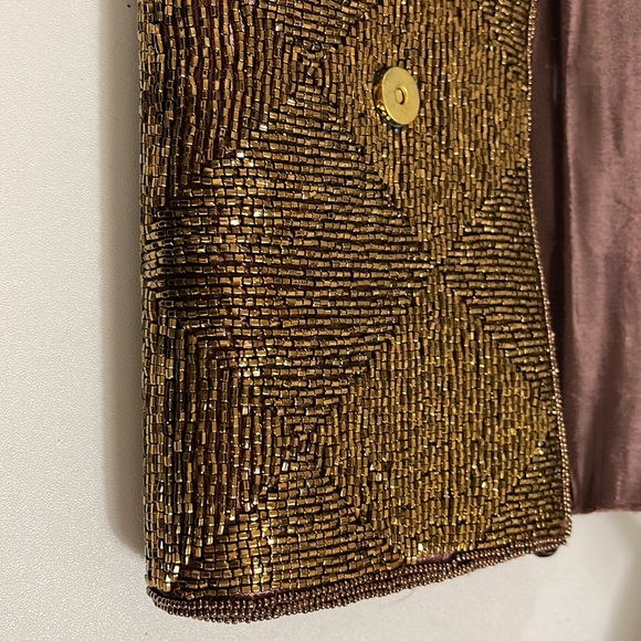 Vintage Marshall fields, copper beaded purse - Picture 8 of 16